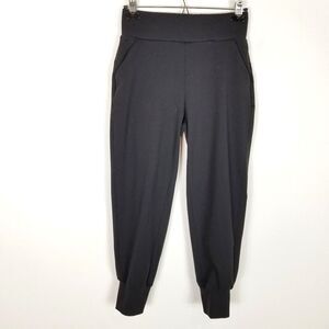 Public Rec Women All Day Stretch Joggers Cropped Pants‎ Sz 28 Black Pull On